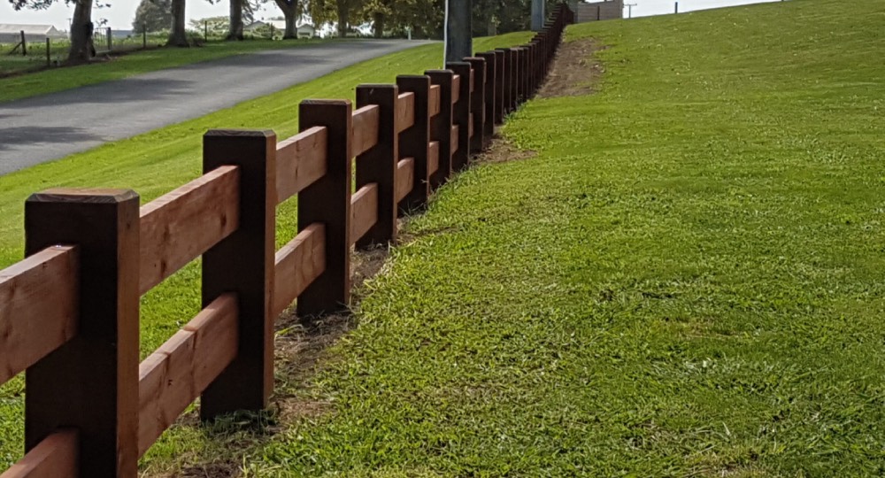 Post and Rail Timber Fence in NZ